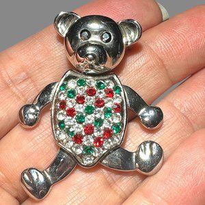 ADORABLE VINTAGE TEDDY BEAR BROOCH (EUC)